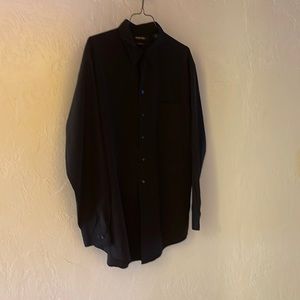 Classy men’s dress shirt. Black sueded material. Like new.